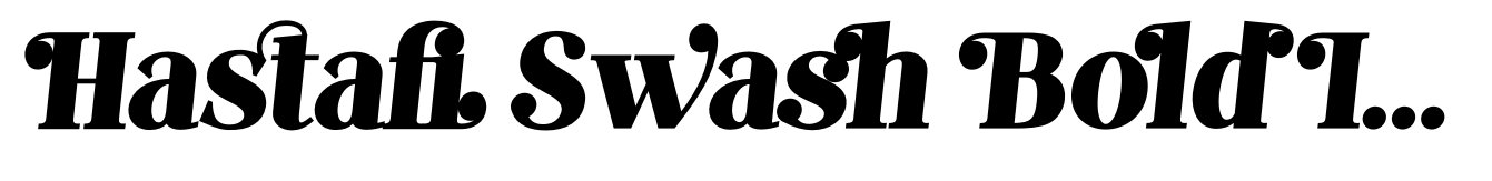 Hastafi Swash Bold Italic